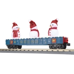 30-72230 MTH Gondola Car w/LED Lights and Lighted Snowmen - Christmas