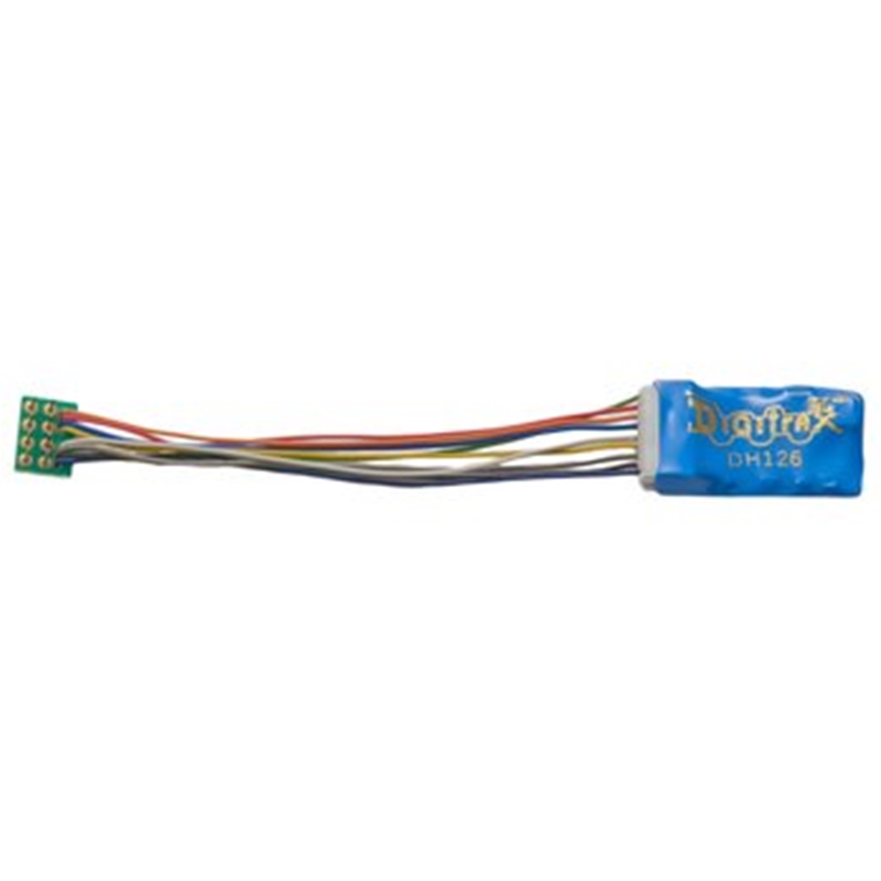 DGTDH126P Digitrax HO DCC Decoder Series 6,3.2"Wires 2FN 9-Pin 1.5A
