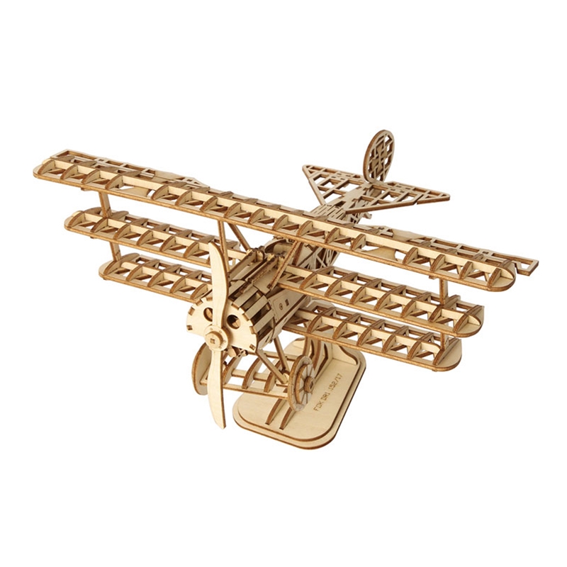 ROETG301 Classic 3D Wood Puzzles; Tri-Plane