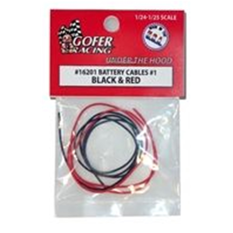 GOF16201 Gofer Racing Battery Cables Black & Red