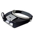 Magnifiers Lighted Dual Lens Headband Magnifier w/Glass Loupe 1.9x, 4.5x Power