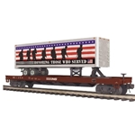O Flat Car w/ 40' Trailer - Norfolk Southern (Honoring Those Who Served)