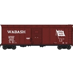 HO 40' Single-Door Steel Boxcar - Wabash NJI&I 1605 (Boxcar Red, Flour Loading, Flag Logo)