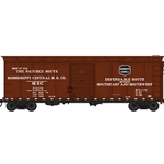 HO 40' Single-Door Steel Boxcar - Mississippi Central 5028 (Boxcar Red, black, Natchez Route Logo)