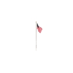 Woodland Scenics JP5951 Just Plug US Flag Pole Medium