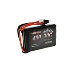 7.4V 430mAh 2S 30C LiPo Battery JST-PH 2.0 SCX24