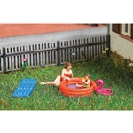 HO Wading - Kids' Pool - Action Set -- Pool, 2 Figures, Inflatable Toy