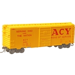 HO Scale Akron, Canton & Youngstown ACY #3454 - RTR 40' PS-1 Boxcar