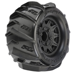 Pro-line PRO1019310 1/10 Dumont Paddle F/R 2.8” Mounted MT 12mm Sand/Snow Tires (2) Black