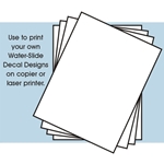 8-1/2"x11" Clear Decal Paper (4/pk) (for laser printer or copier)