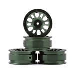 NEXX Racing SCX24 1.0" Aluminum Wheels (Type 2) (Green) (4)