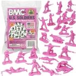 54mm US Army Women Soldiers Figure Playset (Pink) (36pcs) (Bagged)