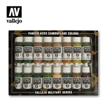 17ml Bottle Camo Panzer Aces Paint Set (16 Colors