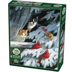 Bird Watchers (Cats/Cardinals/Snow Scene) Puzzle (1000pc) 80073