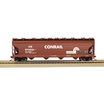 56' ACF Center-Flow Covered Hopper - Ready to Run - Silver Series(R) -- Conrail (Boxcar Red, white)