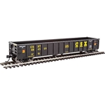 53' Railgon Gondola - Ready To Run -- CSX #484509 (black, yellow)