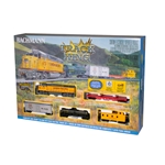Track King Train Set - Standard DC -- Union Pacific EMD GP40, 4 Cars, Wide-Vision Caboose, E-Z Track Oval(R) Spee