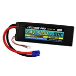 Lectron Pro 7.4V 5200mAh 50C Lipo Battery with EC3 Connector
