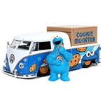 1/24 1963 VW Bus Pickup Truck w/Cookie Monster Figure
