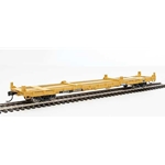 60' Pullman-Standard Flatcar - Ready to Run -- TTX VTTX #92290 (20' and 40' container loading, yellow, black, white)