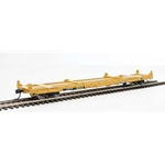 60' Pullman-Standard Flatcar - Ready to Run -- TTX VTTX #92241 (20' and 40' container loading, yellow, black, white)