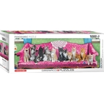 Kitty Cat Couch Panoramic Puzzle (1000pc)