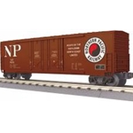 RailKing 50’ Double Door Plugged Boxcar Northern Pacific