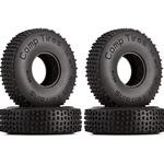 INJORA 1.0 Tires--S4 Multi Terrain Pin Crawler Tires for TRX4M SCX24 AX24 FCX24 Upgrade Parts, 65*19mm,T2440