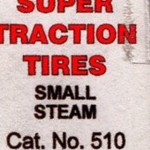 Calumet 510 Scale Super Traction Tires Small Steam