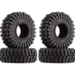 INJORA 1.0 Tires All Terrain Super S5 Soft Sticky Tires for 1/18 TRX4M 1/24 RC Crawler Axial SCX24 FMS FCX24 Enduro24 (T1014)