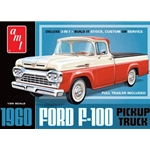 AMT1407 1960 Ford F-100 Pickup w/Trailer 1:25 Kit