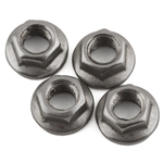 DsRacing DSC-DEN-M4S 4x5.5mm Stainless Steel Wheel Nuts (Silver) (4)