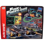 Auto World SRS347 HO Scale Fink & Furry-ous Underground racing electric slot car racing set