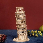 Robotime ROETG304 Classic 3D Wood Puzzles; Leaning Tower of Pisa