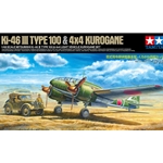 Tamiya 25217 Mitsubishi KI-46 III Type 100 AND 4x4 Light Vehicle