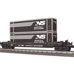 MTH 30-76906 O Railking Husky Stack Car Norfolk Southern