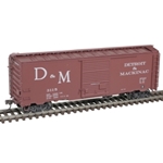 Atlas 20006815 Ho 40' Post-War Box Car - 8' Door Detroit and Mackinac #3113