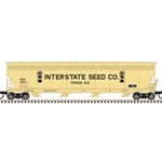 HO ACF 5701 GRAIN HOPPER INTERSTATE SEED CO. (CRDX) 1060 (YELLOW/BLACK)