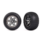 Traxxas 3772R Tires & wheels, assembled, glued (2.8")