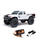 Axial AXI-1219T1 White 1/24 SCX24 Base Camp 4WD Rock Crawler Brushed RTR with Battery & Charger