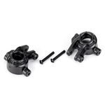 Traxxas 9037 Steering blocks, extreme heavy duty, black (left & right)/ 3x20mm BCS (2) (for use with #9080 upgrade kit) (TRA9037)