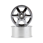 Mikuni DW-725PS Yokohama AVS VS6 6-Spoke Drift Wheels (Polished Silver) (2) (5mm Offset)