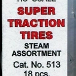 Calmumet Super Traction Tire Assortment pkg(18) - Steam Locos  6 Each #510, 511 & 512
