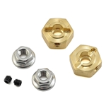 KNK KNK12x6BRA Oversized Brass Wheel Hexes 6mm