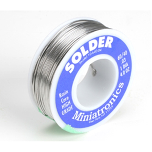 Miniatronics Rosin Core Solder 60/40, 4oz