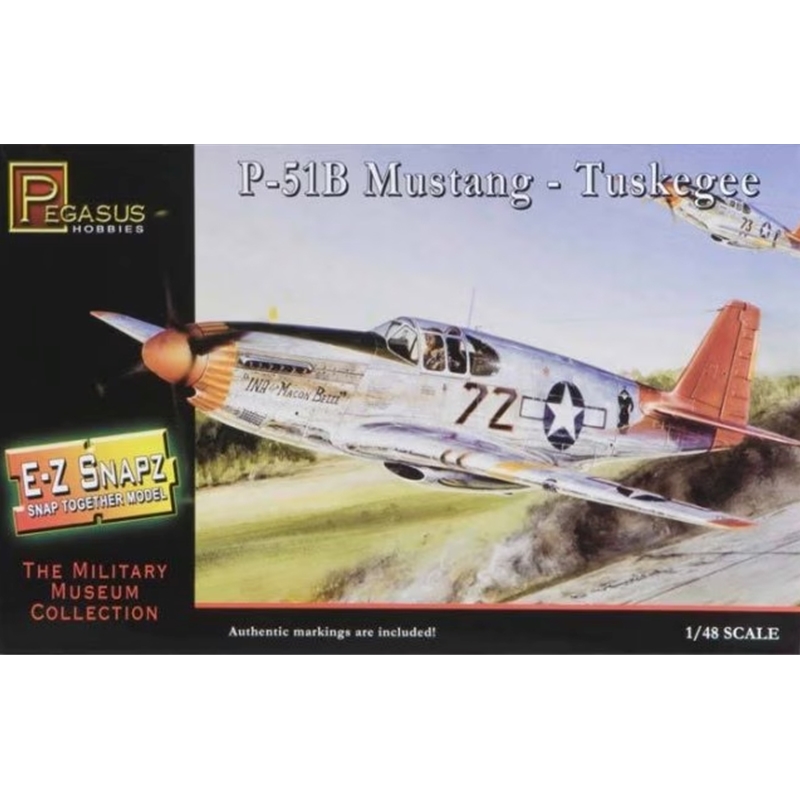 Pegasus 8404 1/48 Snap, P-51B Tuskegee Airmen