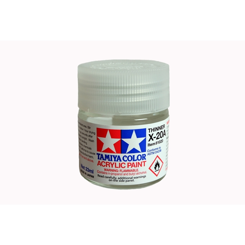 Tamiya TAM81020 Acrylic/Poly Thinner X20A,23Ml