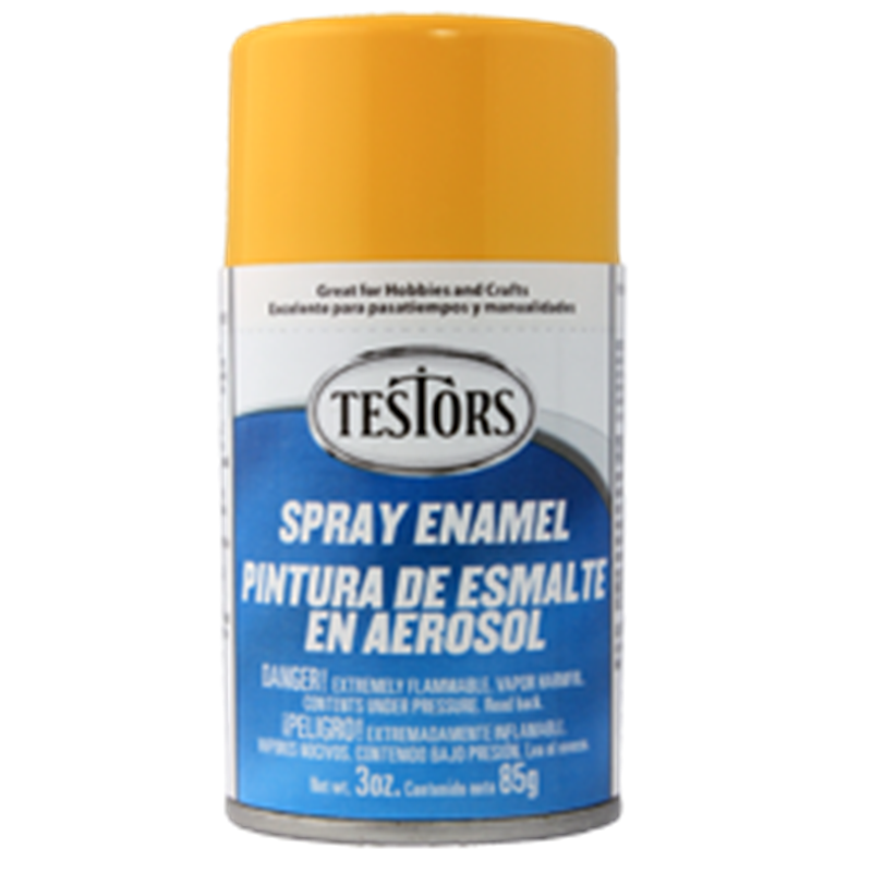 Testors TES1214 Spray 3oz Yellow