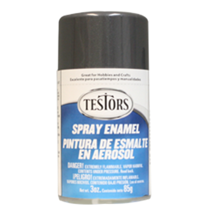 Testors 1253 Spray 3oz Graphite Gray Metallc Enamel