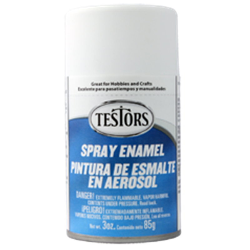 Testors 1258 Spray 3oz Flat White